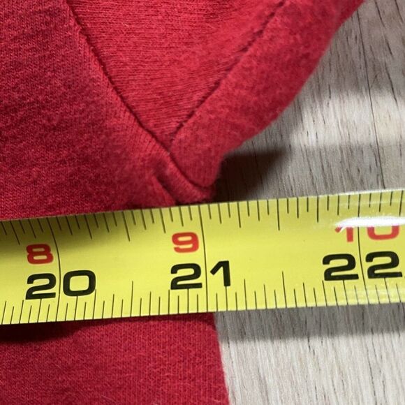 Vintage VelvaSheen Disney Mickey Mouse T-Shirt Men’s Size Large Red Made In USA - Picture 7 of 8